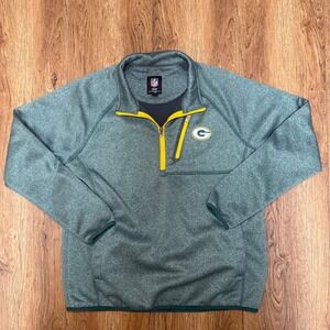 NFL Green Bay Packers 1/4 Zip Women's Pullover Quarter Zip Jacket Large Football